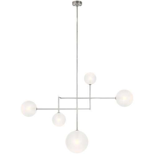 AERIN Linnea LED 56.5 inch Polished Nickel Chandelier Ceiling Light