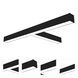 L-Line 19 inch Black LED Direct Linear Ceiling Light, Selectable Lumens, Selectable CCT