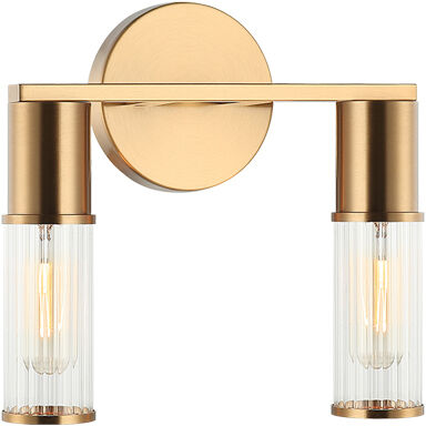 Klarice Wall Sconce Wall Light in Aged Gold Brass