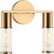 Klarice Wall Sconce Wall Light in Aged Gold Brass