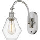 Ballston Cindyrella LED 6 inch Brushed Satin Nickel Sconce Wall Light in Clear Glass