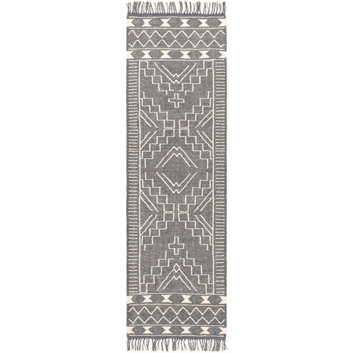 Cheyenne 96 X 30 inch Charcoal/Cream Rugs