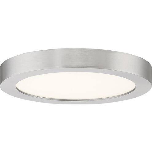 Outskirt LED 7.5 inch Brushed Nickel Flush Mount Ceiling Light 