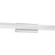 Strate LED 30.25 inch Chrome Vanity Light Wall Light