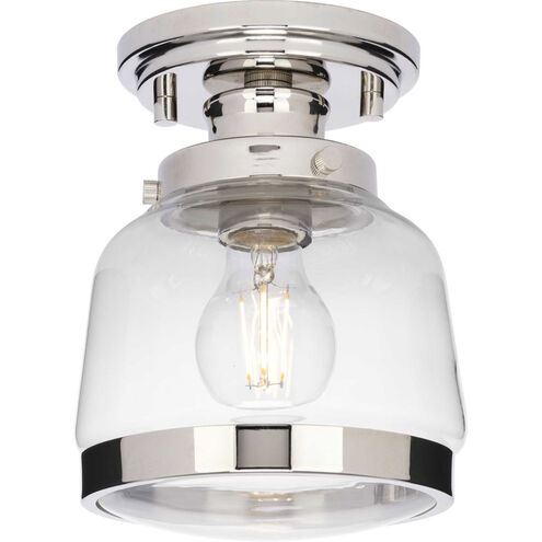 Judson 1 Light 7 inch Polished Nickel Flush Mount Ceiling Light