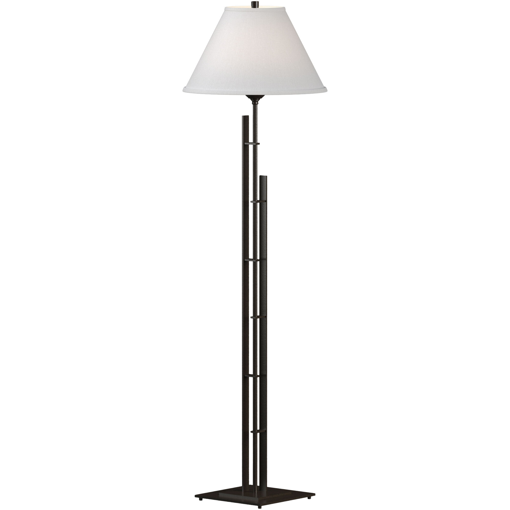Metra Double 57.2 inch 150 watt Oil Rubbed Bronze Floor Lamp Portable Light in Natural Anna