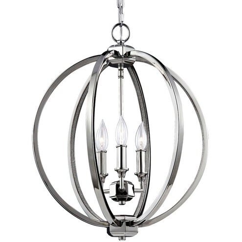 Sean Lavin Corinne 3 Light 17 inch Polished Nickel Pendant Ceiling Light