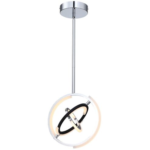 Trilogy LED 13 inch Polished Nickel Pendant Ceiling Light