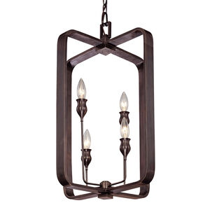Rumsford 4 Light 16 inch Old Bronze Pendant Ceiling Light