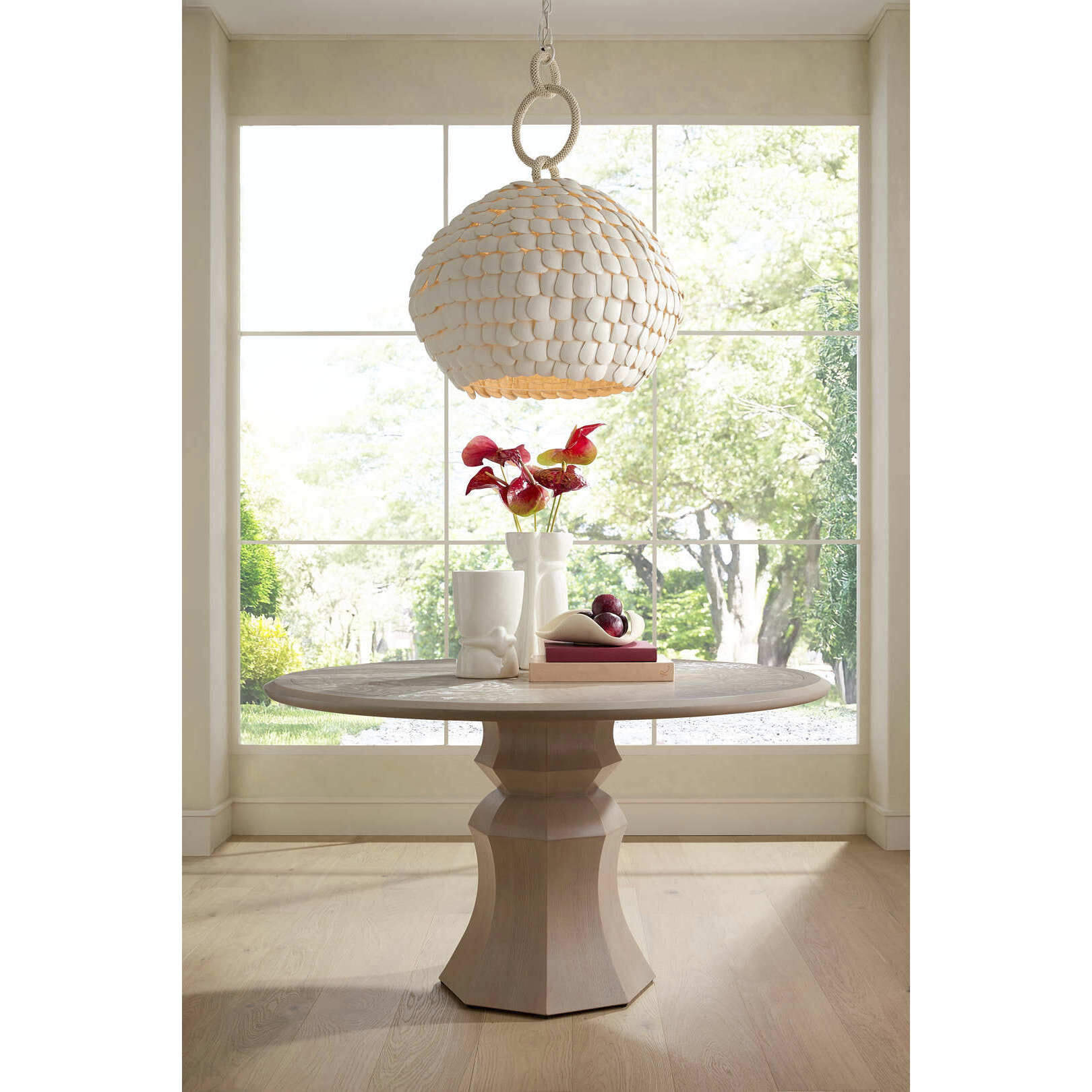 Ramya 1 Light 29.5 inch White Pendant Ceiling Light