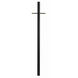 Direct Burial 84 inch Textured Black Outdoor Post