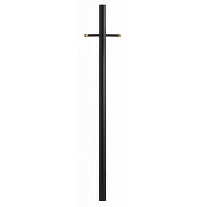 Direct Burial 84 inch Textured Black Outdoor Post