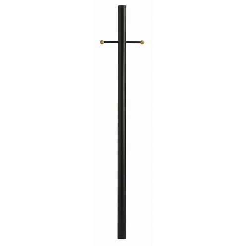 Direct Burial 84 inch Textured Black Outdoor Post