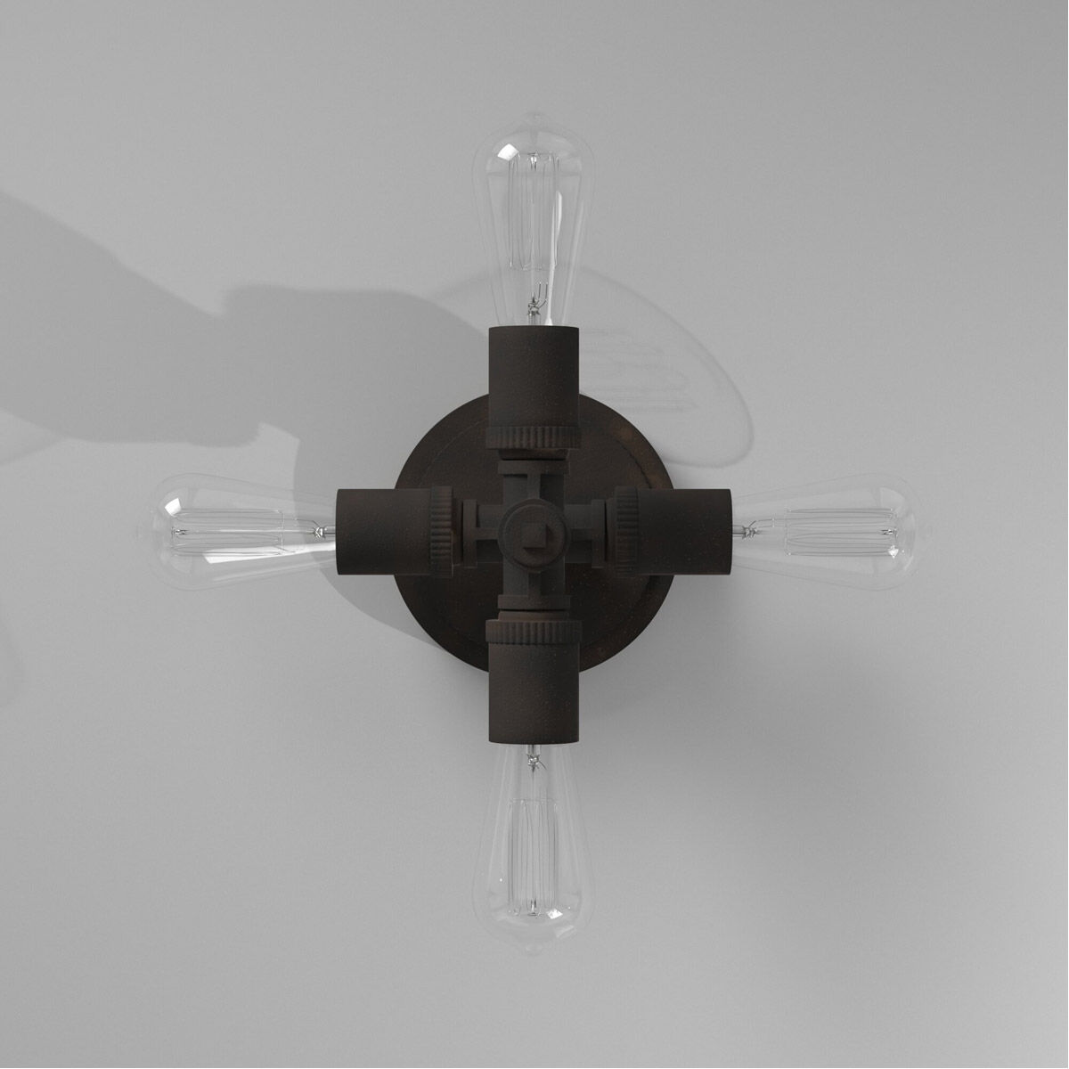 Wymer 4 Light 6.26 inch Zinc Flush Mount Ceiling Light