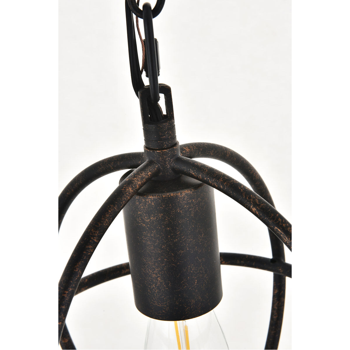 Octavia 1 Light 7.9 inch Dark Brown Pendant Ceiling Light in Dark Bronze