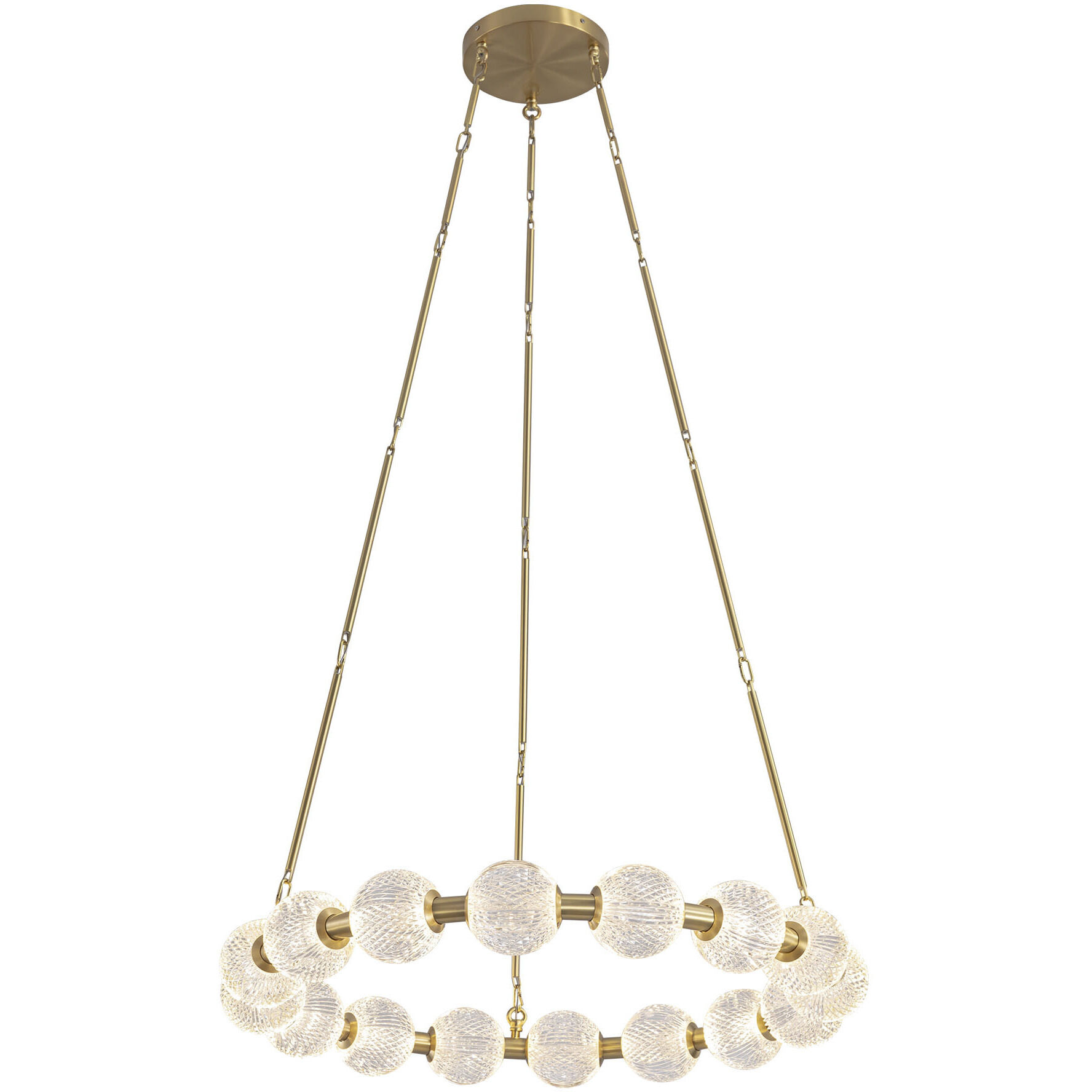 Marni LED 32.38 inch Natural Brass Chandelier Ceiling Light