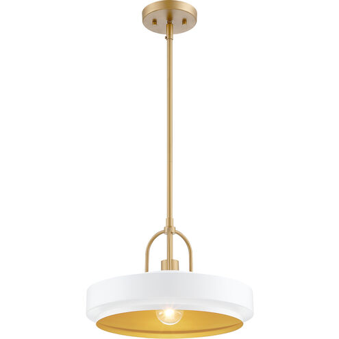 Odea 1 Light 14 inch Matte White Pendant Ceiling Light