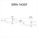 Seren 3 Light 14.25 inch Matte Black with Black Semi-Flush Mount Ceiling Light