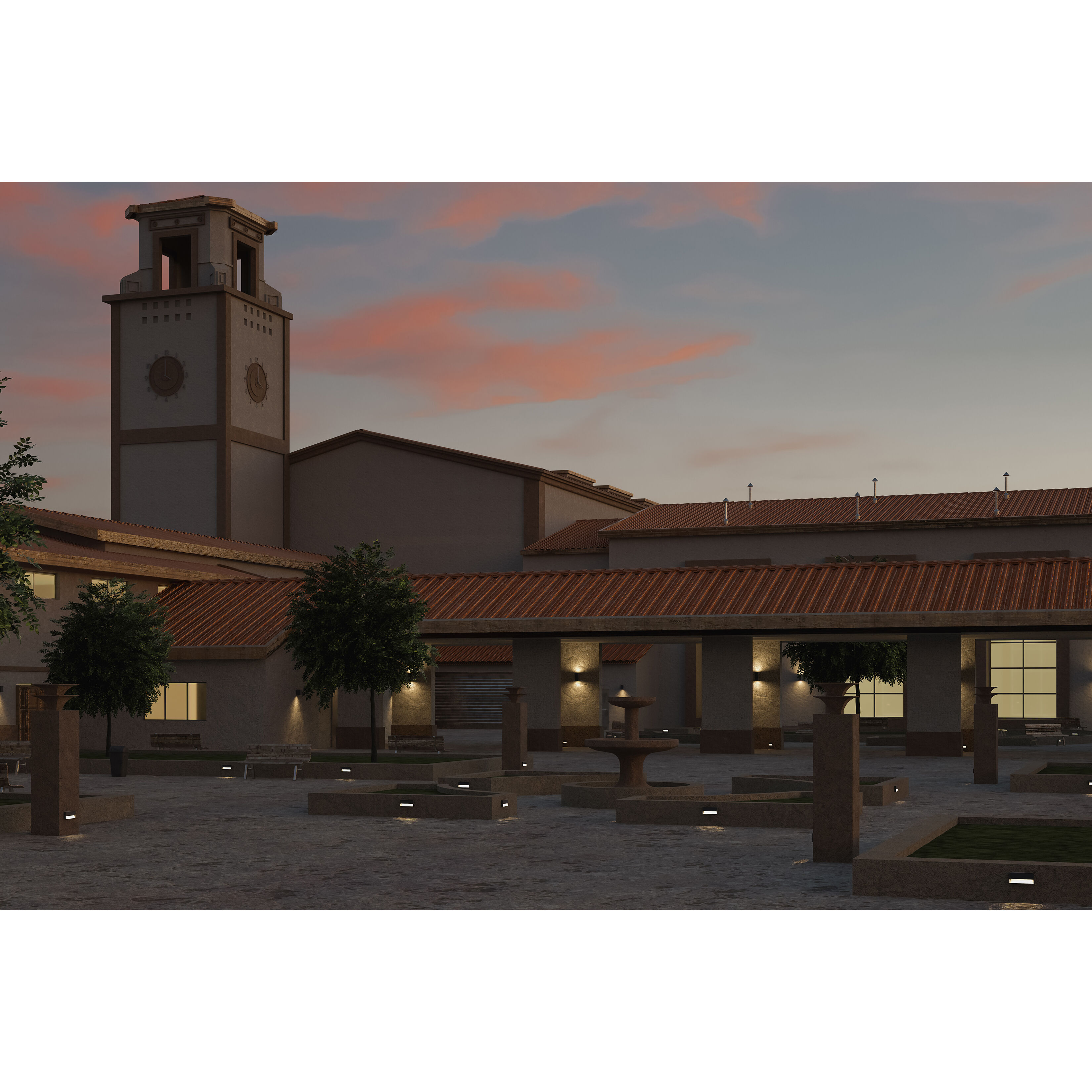 Piazza 277 9 watt Anthracite with Rust Outdoor Step Light