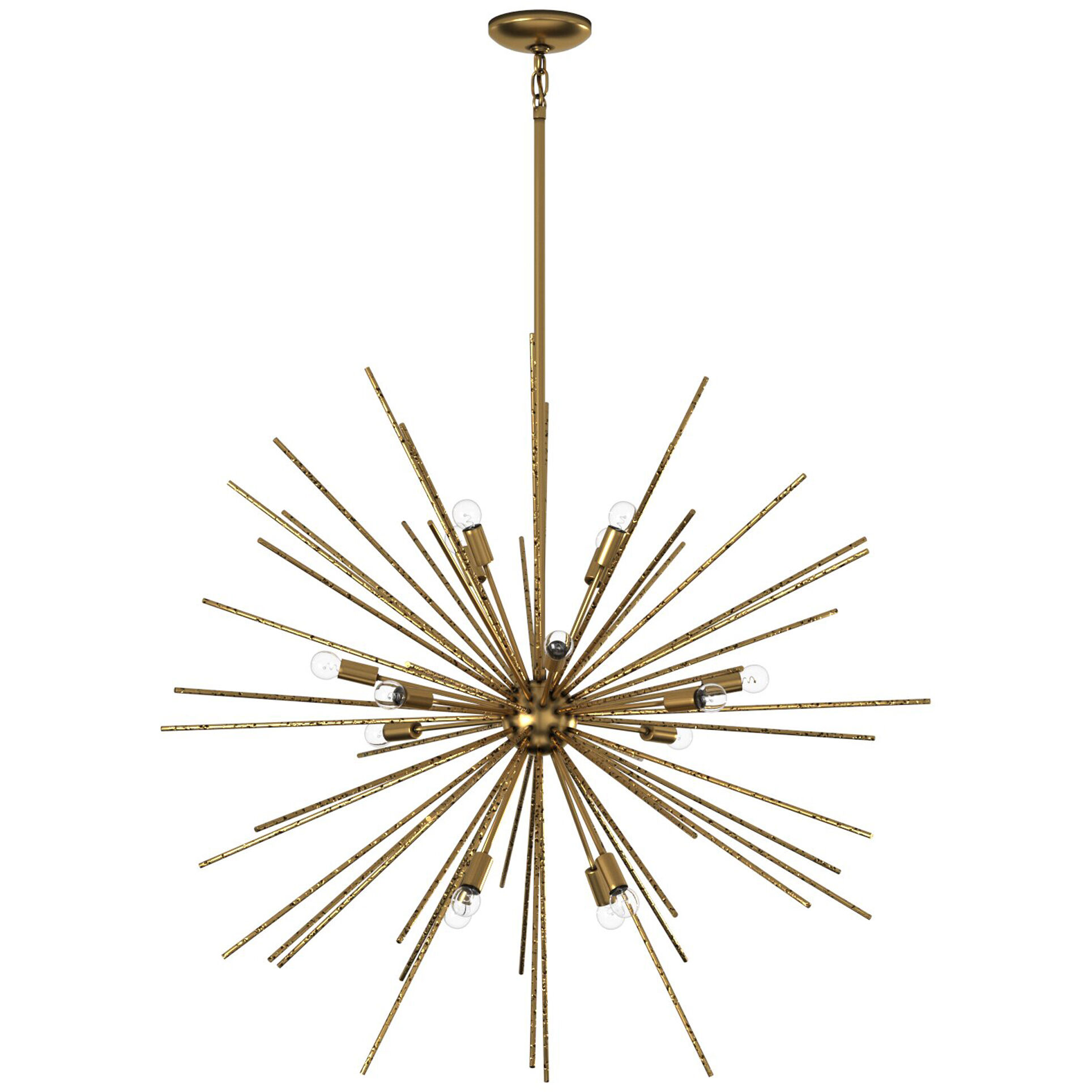 Tryst LED 42 inch Burnished Gold Chandelier Ceiling Light, Orb