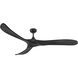 Swell Illuminated 72 inch Matte Black Fan