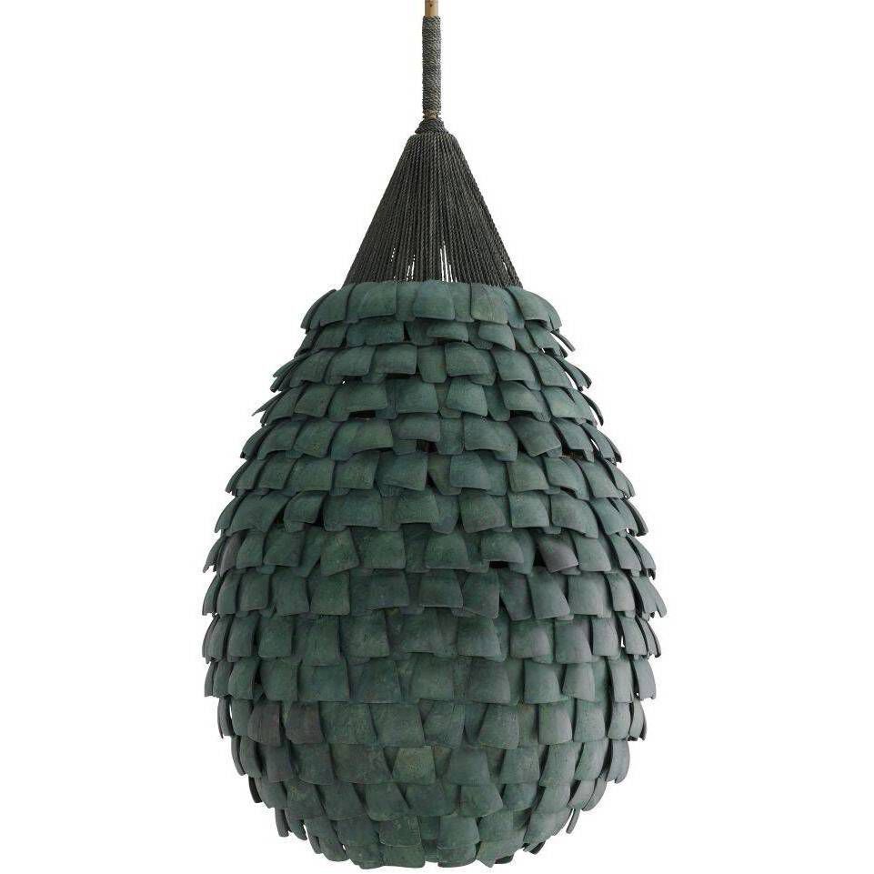 Ferndale 1 Light 20 inch Eucalyptus Stain and Dark Eucalyptus Stain with Antique Brass Pendant Ceiling Light