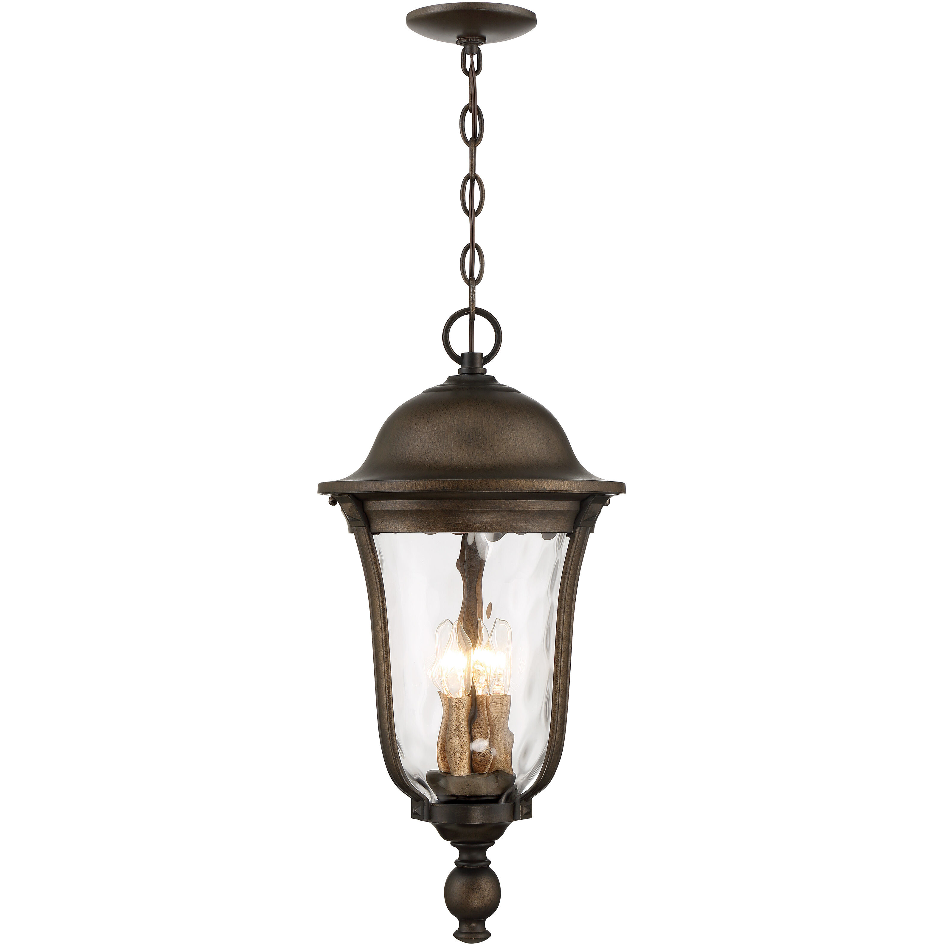 Havenwood 3 Light 9.5 inch Tavira Bronze And Alder Silver Outdoor Hanging Light, The Great Outdoors
