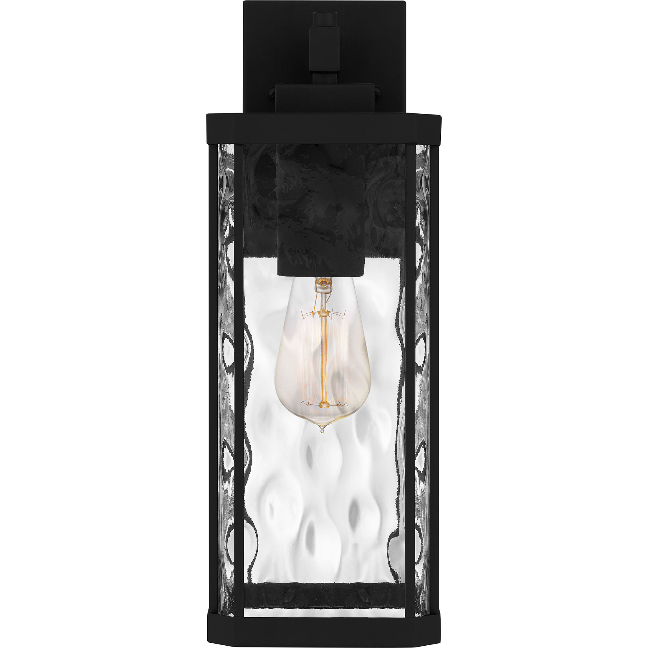 Balchier 1 Light 17 inch Matte Black Outdoor Wall Lantern