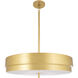 Elliott LED 23 inch Modern Brass Pendant Ceiling Light