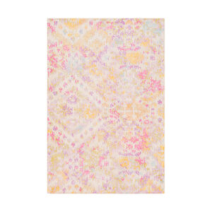Antigua 90 X 60 inch Lilac/Bright Pink/Beige/Bright Purple/Olive Rugs, Rectangle