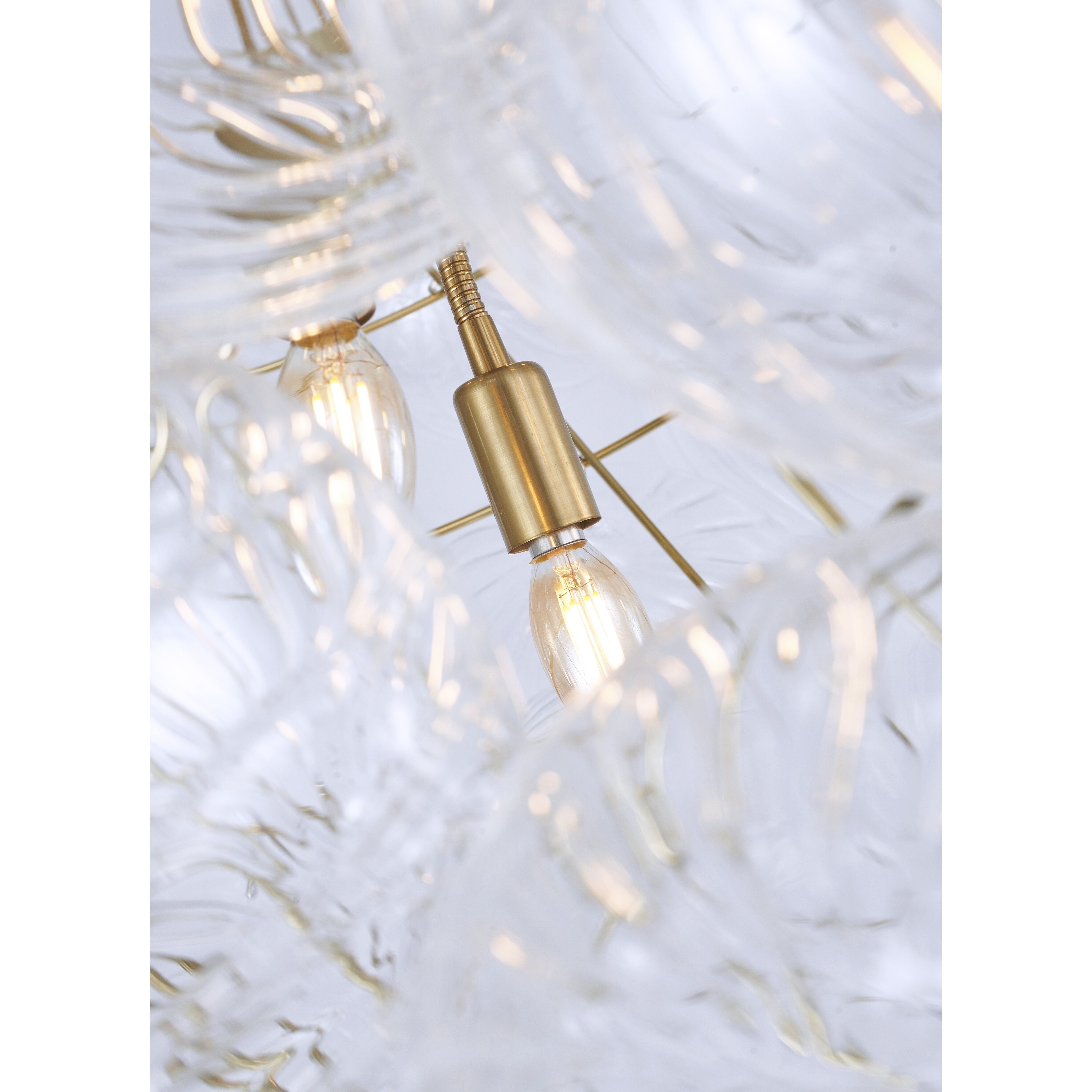 Canada LED 47 inch Brass Chandelier Ceiling Light