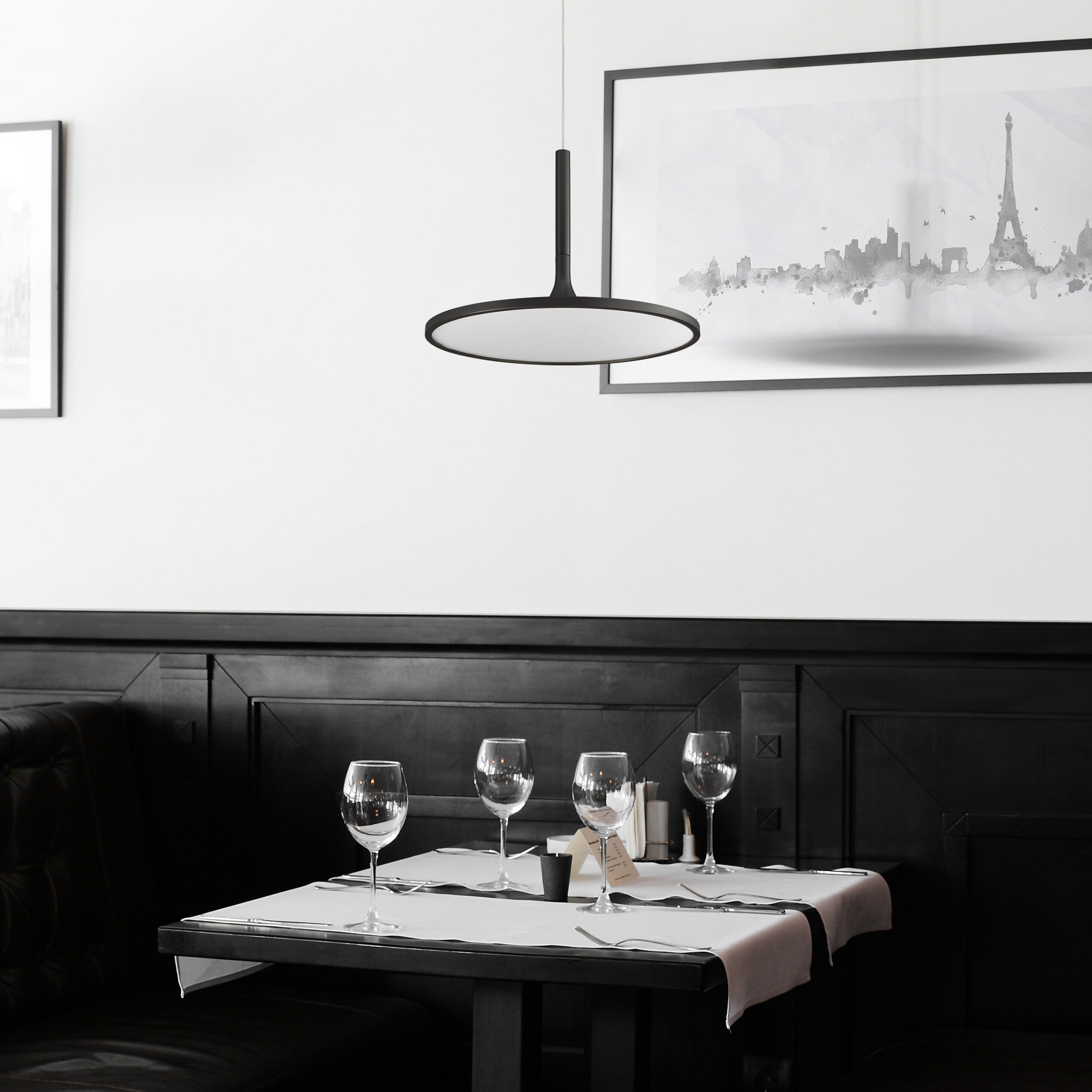 Salm 17.25 inch Black Pendant/Chandelier Ceiling Light