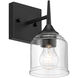 Beacon 1 Light 4.75 inch Matte Black Wall Sconce Wall Light