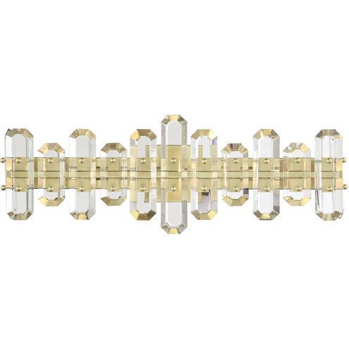 Bolton 3 Light 25.25 inch Aged Brass Bathroom Vanity Light Wall Light