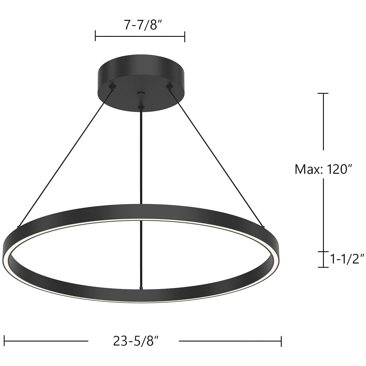 Cerchio Pendant Ceiling Light in Brushed Gold