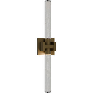 Ripple LED 4.75 inch Aged Brass Bath Vanity & Wall Light in 2700K, dweLED