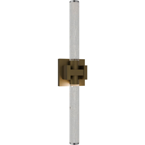 Ripple LED 4.75 inch Aged Brass Bath Vanity & Wall Light in 2700K, dweLED