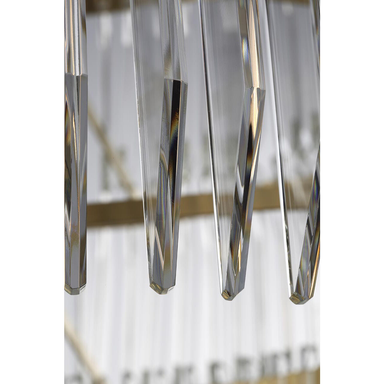 Waterford Killarney LED 32 inch Natural Brass Layered Drum Chandelier Ceiling Light