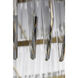 Waterford Killarney LED 32 inch Natural Brass Layered Drum Chandelier Ceiling Light