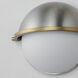 Duke 1 Light 9.5 inch Satin Nickel and Satin Brass Wall Sconce Wall Light