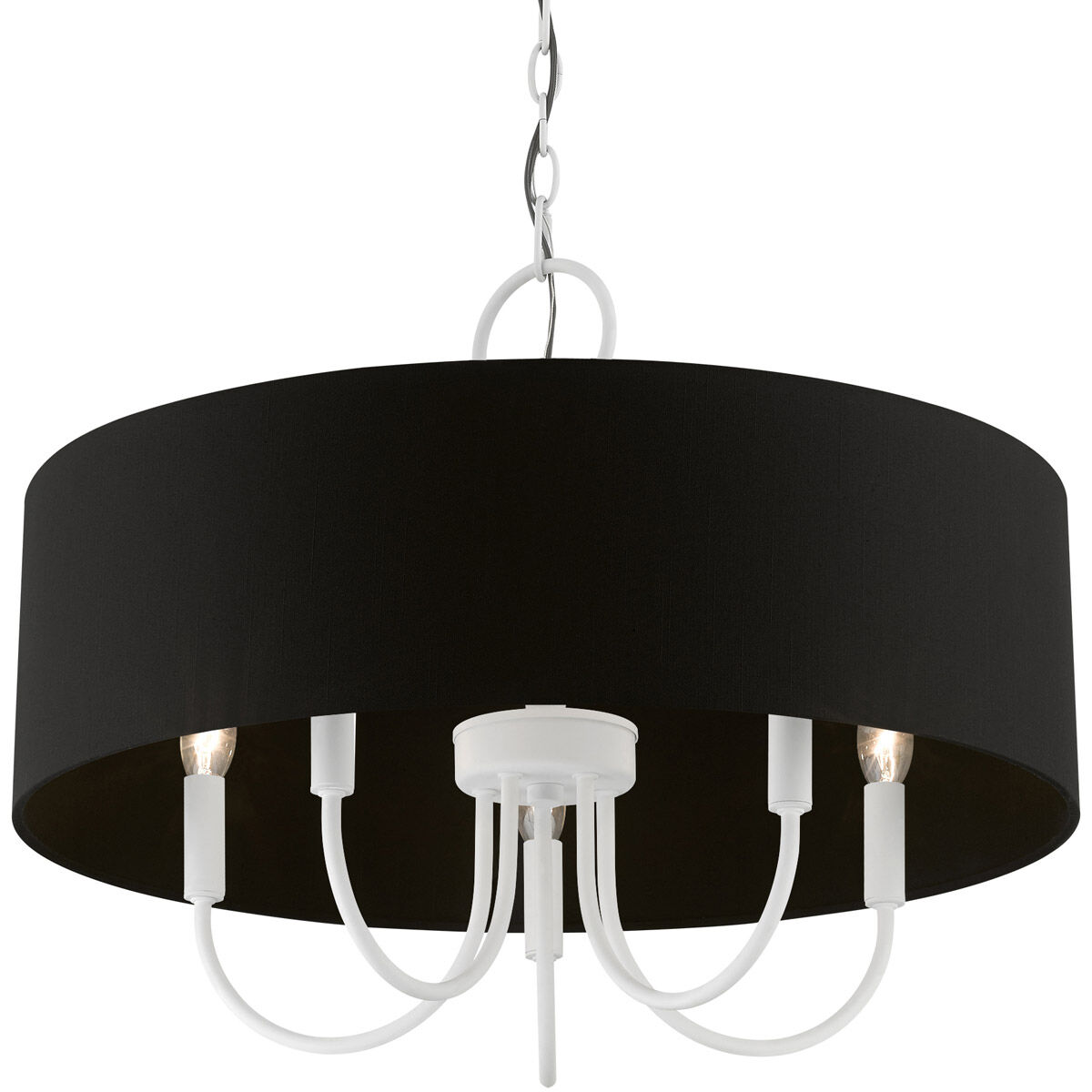 Huntington 5 Light 23 inch White Pendant Chandelier Ceiling Light