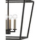 Denison 4 Light 18 inch Molé Black Lantern Pendant Ceiling Light, Medium