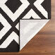 Optika 130 X 94 inch Black/White Rug in 8 x 11