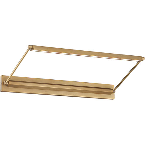 Hudson 17.50 watt 24 inch Aged Brass Picture Light Wall Light, dweLED