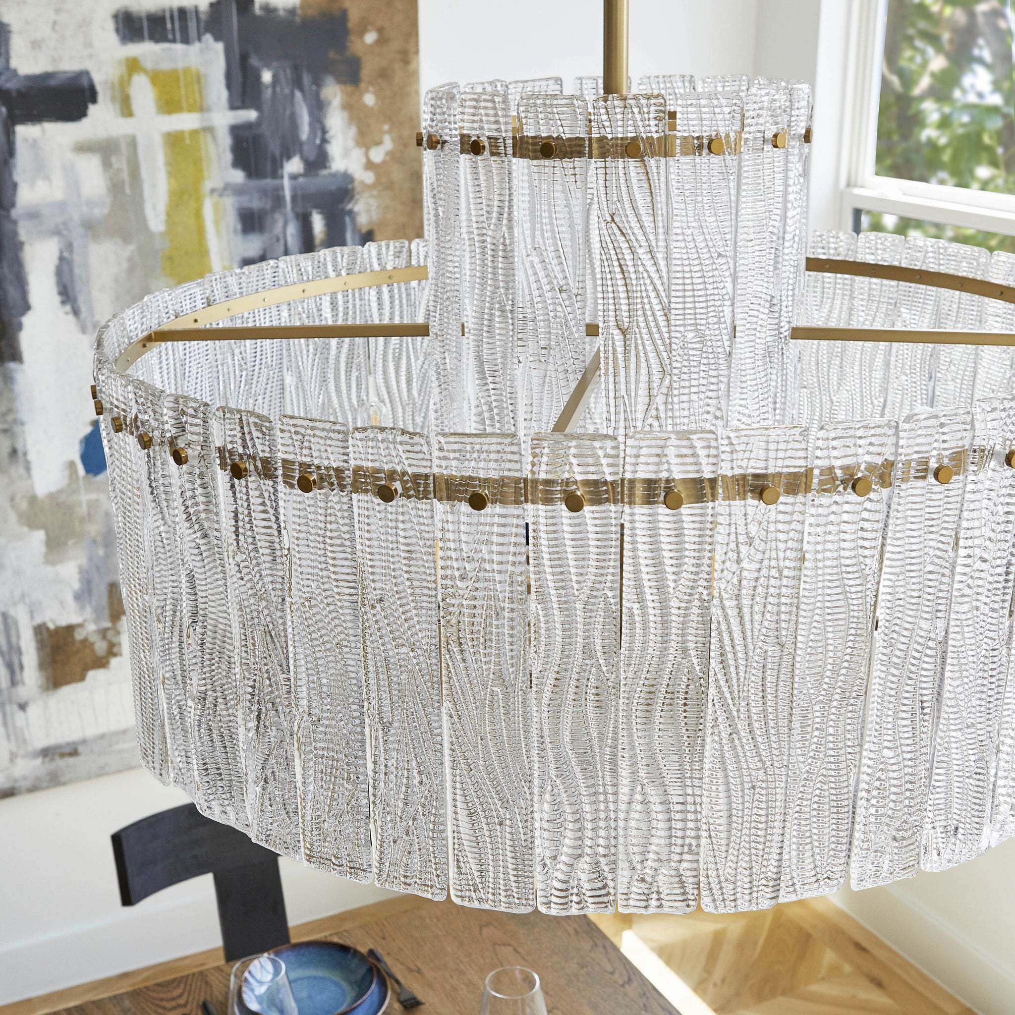 Othello 9 Light 32 inch Aged Brass Chandelier Ceiling Light