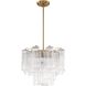 Addis 4 Light 17.75 inch Aged Brass Chandelier Ceiling Light in Clear