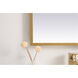 Pier 30 X 20 inch Brass LED Mirror