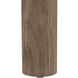 Escape Weathered Teak and Pebble Outdoor Bench