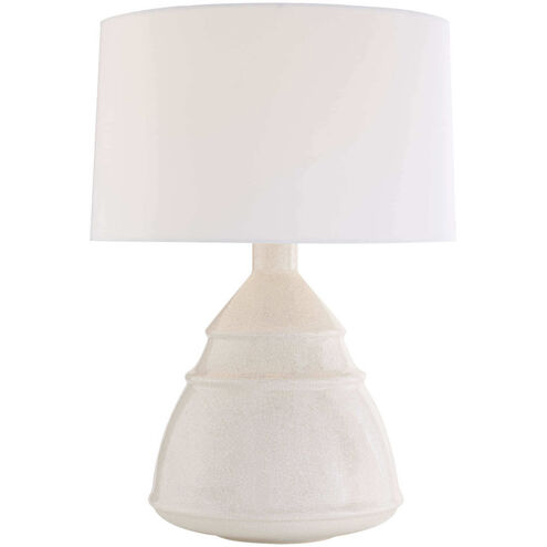 Matteo 24 inch 150.00 watt Ivory Stained Crackle and Antique Brass Table Lamp Portable Light