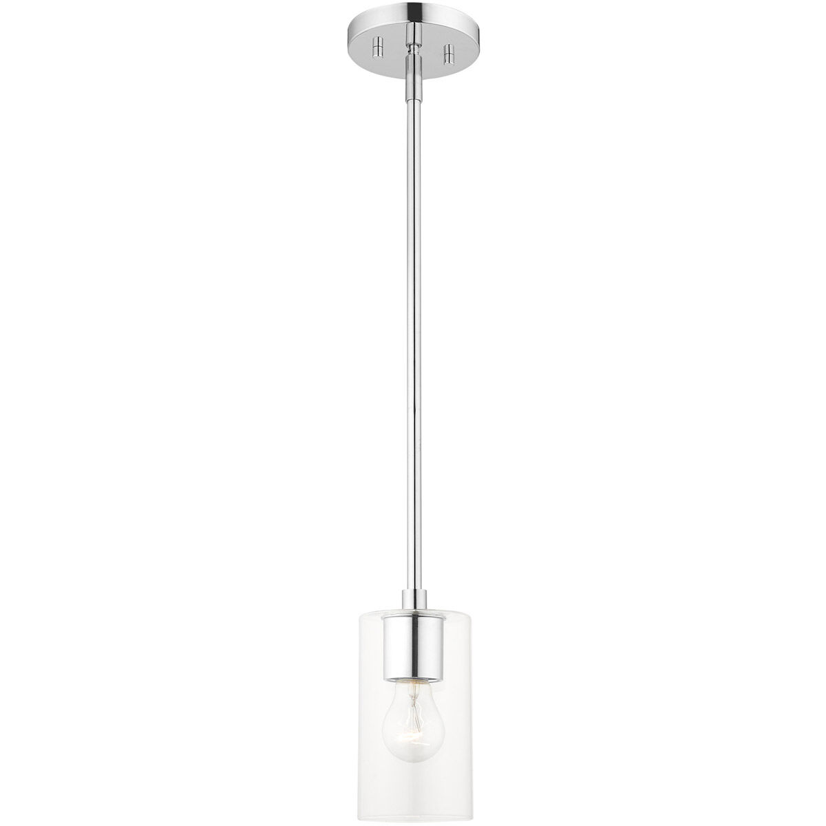 Zurich 1 Light 5 inch Polished Chrome Pendant Ceiling Light